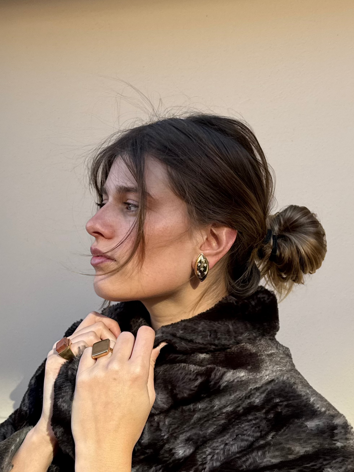 Orecchini Gocciola bronzo grandi